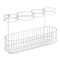 mDesign Metal Cabinet/Wall Mount Hair Care Styling Tool Storage Basket
